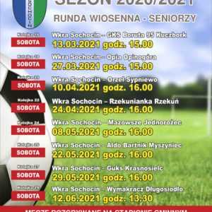 Terminarz meczów GKS Wkra Sochocin – runda wiosenna sezonu 2020/2021